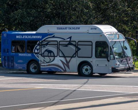UNH Wildcat Transit bus
